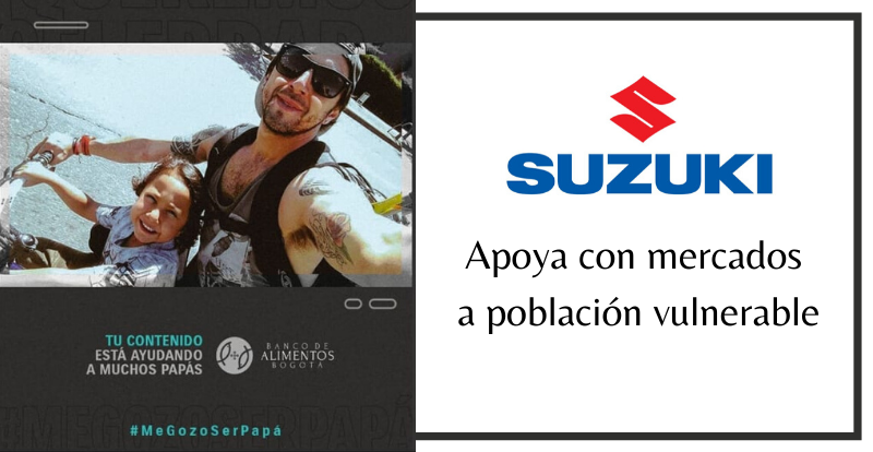 Suzuky apoya al banco de alimentos de Bogota