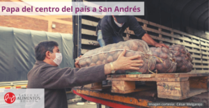 papa del centro del pais a San Andres